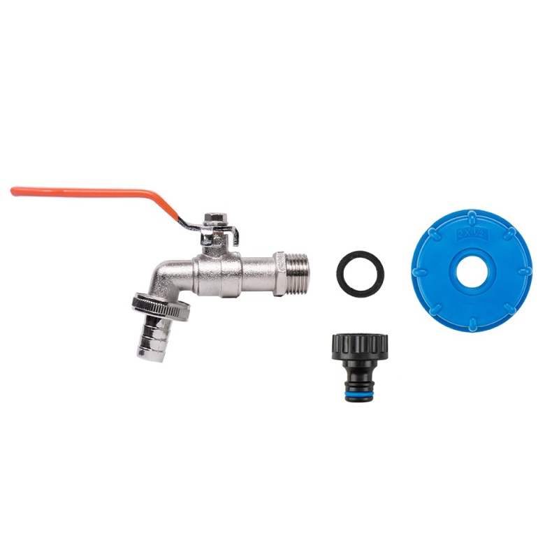IBC adaptér S60x6 s kovovým ventilom 1/2"