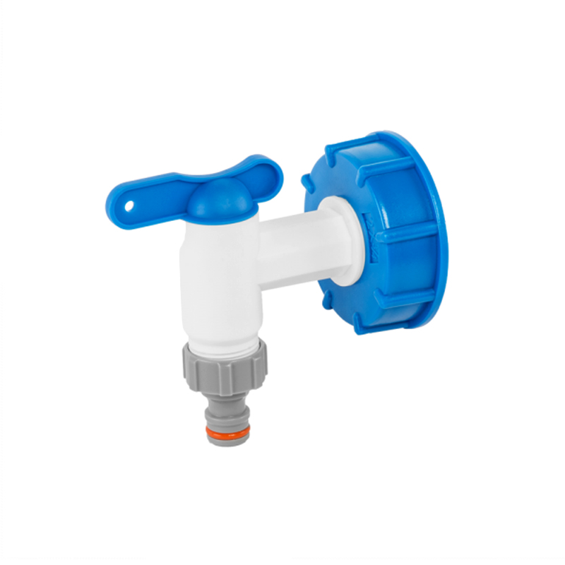 IBC adaptér S60x6 s ventilom 3/4" + rýchlospojkou 3/4"