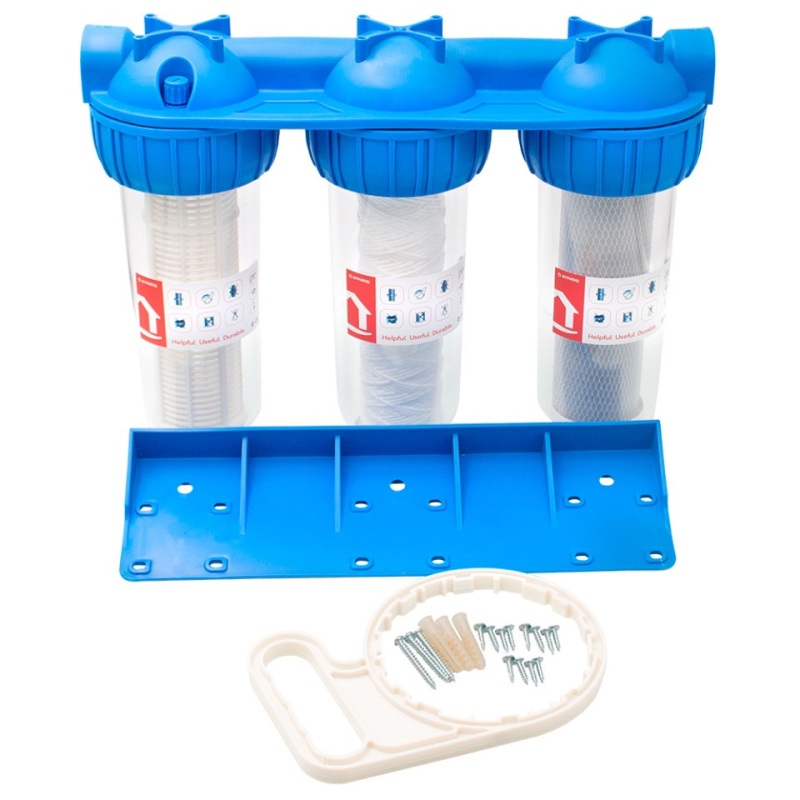 Trojitý filter 10" Everline EWY-3F34/10 s vložkami - 3/4"