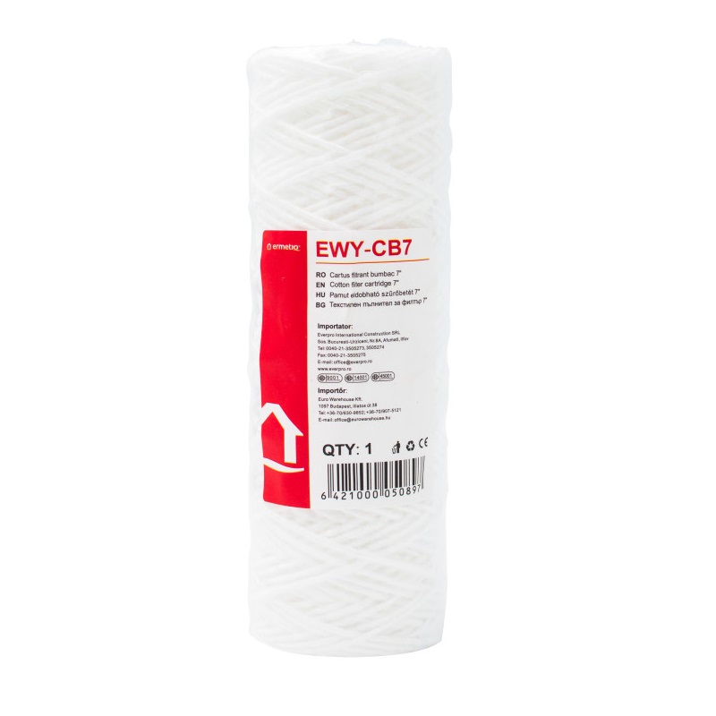 Filtračná vložka 7" Everline EWY-CB7 šnúra - 25 mcr