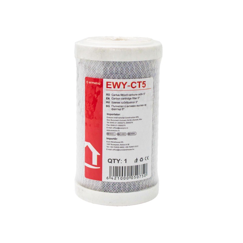 Filtračná vložka 5" Everline EWY-CT5 s aktívnym uhlím 5 mcr