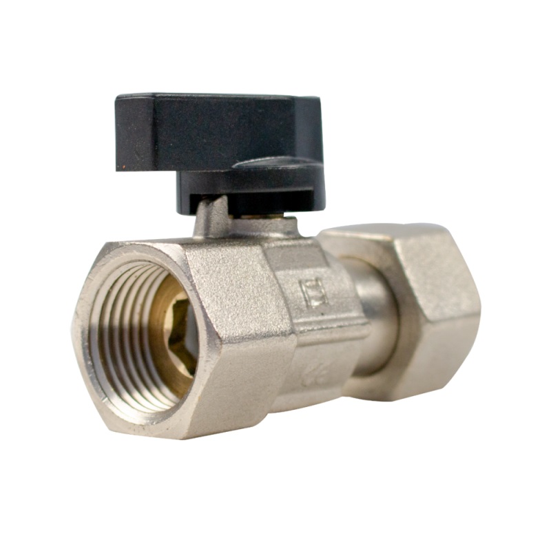 Guľový ventil 3/4" FF so šróbením, motýľ