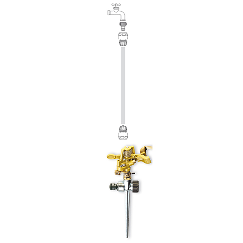 Zavlažovač impulzný Metal s hrotom - 13 m