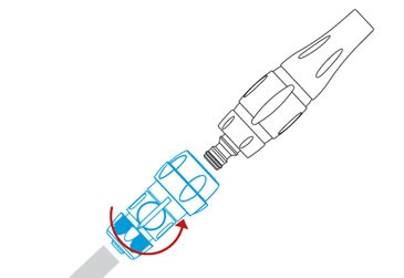 Rýchlospojka s reguláciou na hadicu 1/2”
