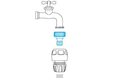 Adaptér na záhradný ventil s vnútorným závitom 3/4”