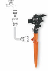 Zavlažovač impulzný plast s hrotom - 12 m