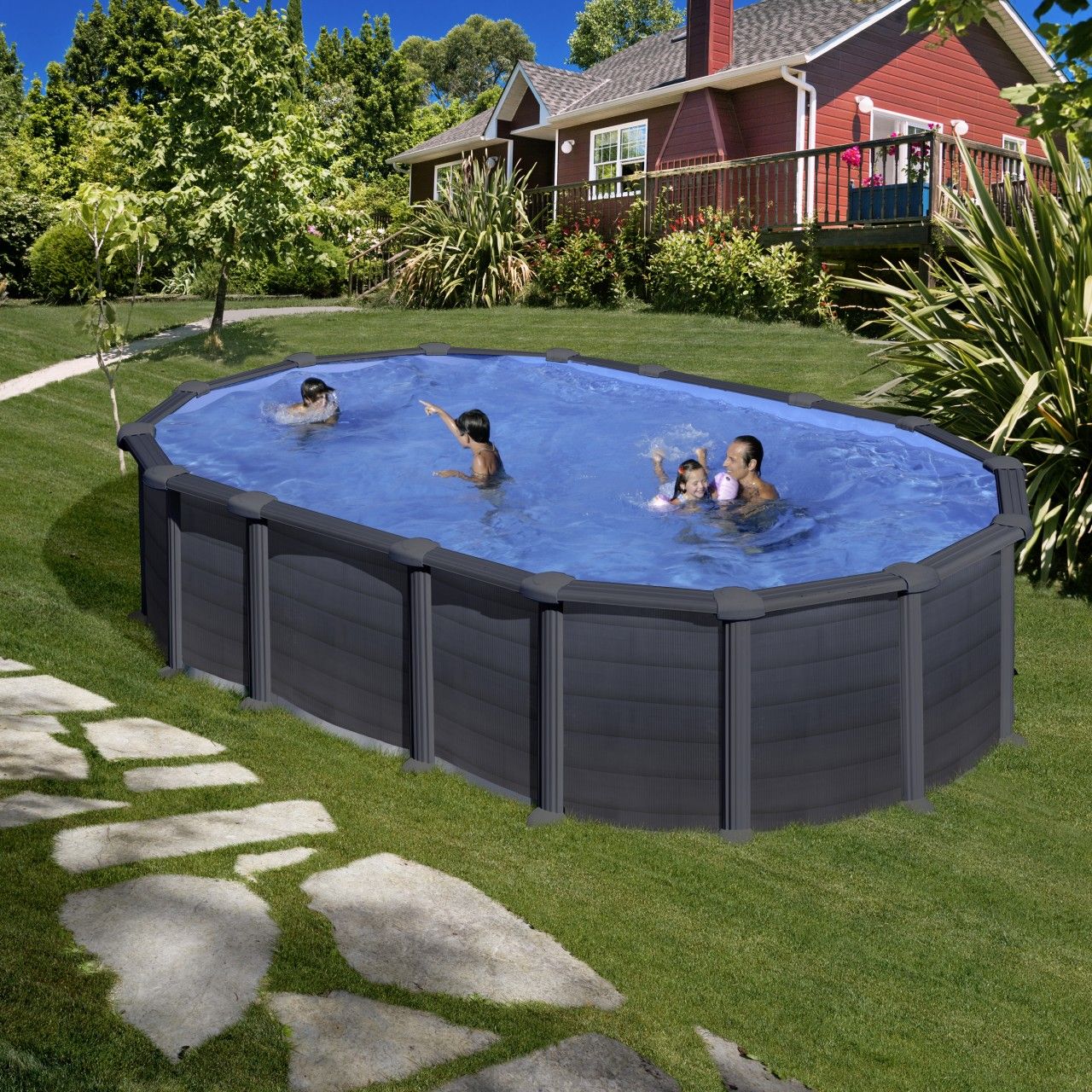 Bazén GRE Graphite set 500 x 300 x 132 cm