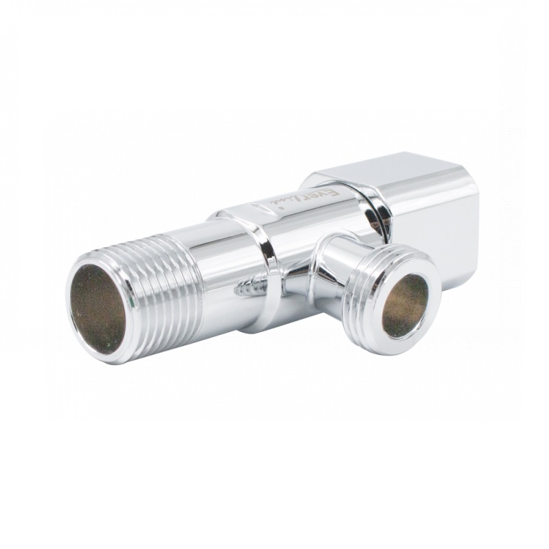 Práčkový rohový ventil INOX s keramickou vložkou 1/2x3/4" HRANATÝ