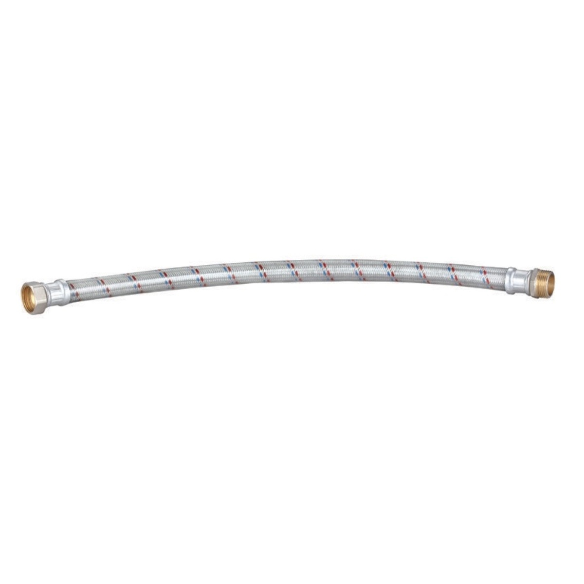Tlaková flexibilná hadica priama potiahnutá gumou 1" (vonk. x vnút. závit) - 65 cm