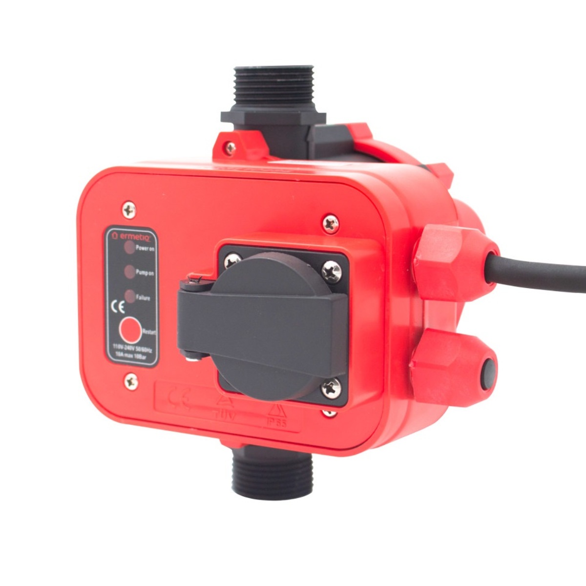 Prietokový spínač BAR-EPC1, štart 1,5 bar/10A - 1,1 kW