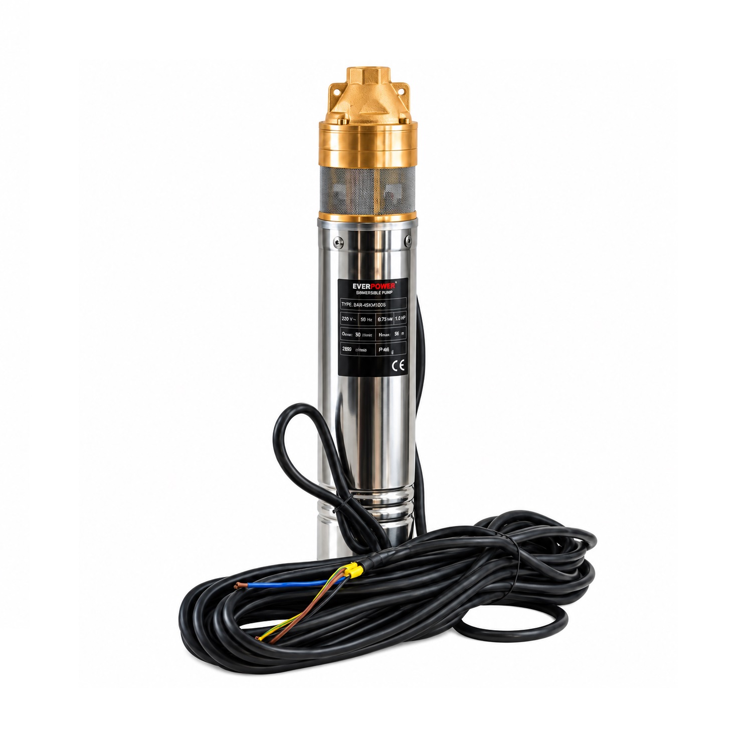 Ponorné čerpadlo Everpower BAR-4SKM100S, 4″, 0,75 kW