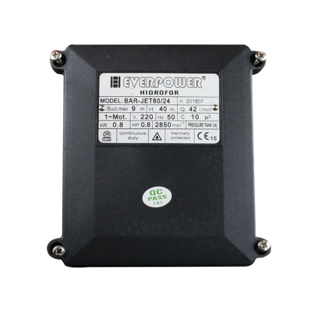 Domáca vodáreň Everpower BAR-JET80/24, 0,8 kW, 24 l