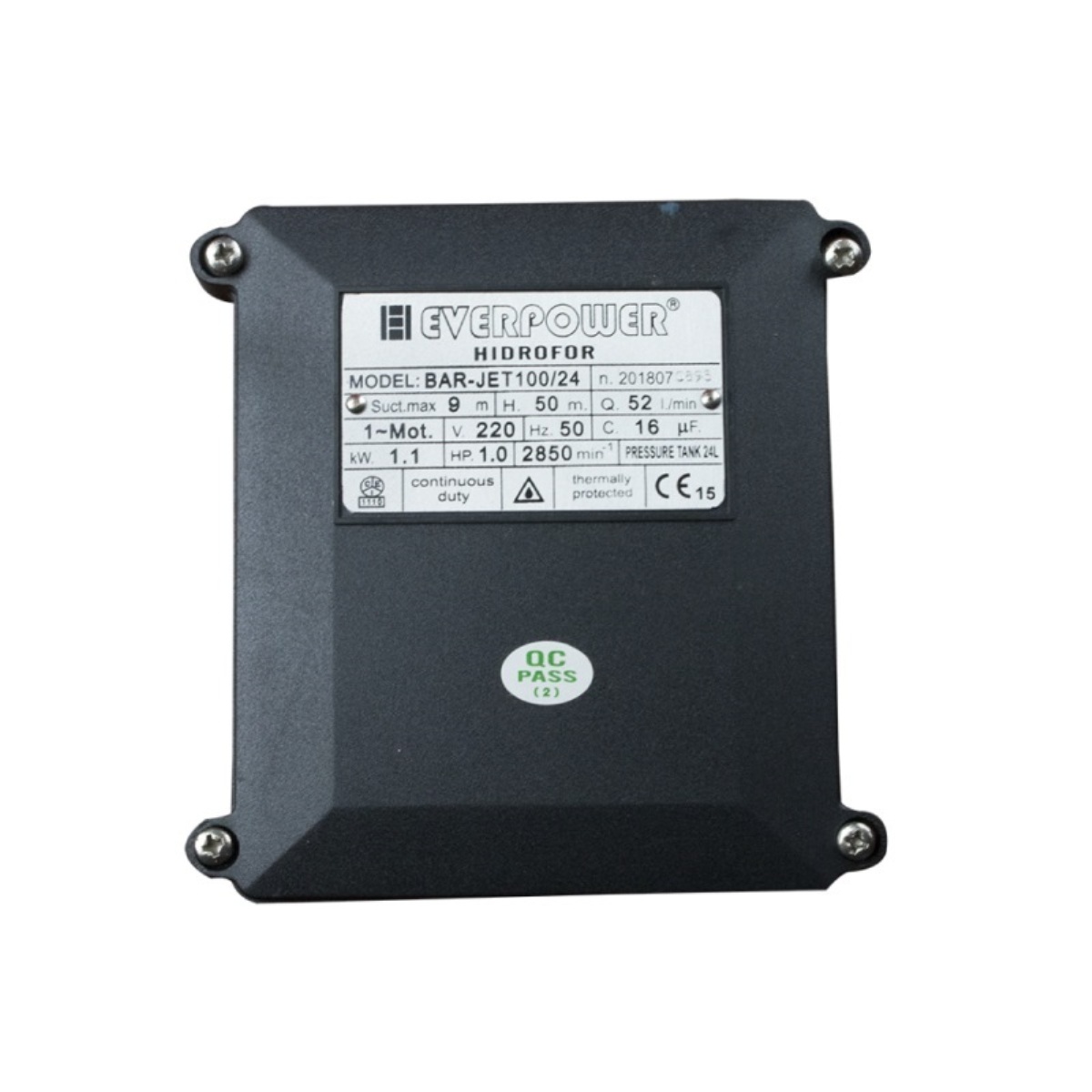 Domáca vodáreň Everpower BAR-JET100/24, 1,1 kW, 24 l