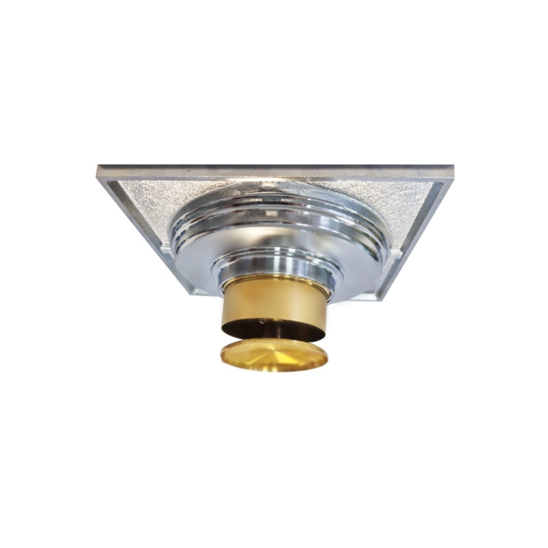 Podlahová vpusť Inox s mosadzným ventilom 100x100