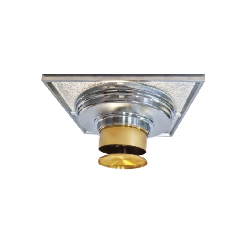 Podlahová vpusť Inox s mosadzným ventilom 100x100