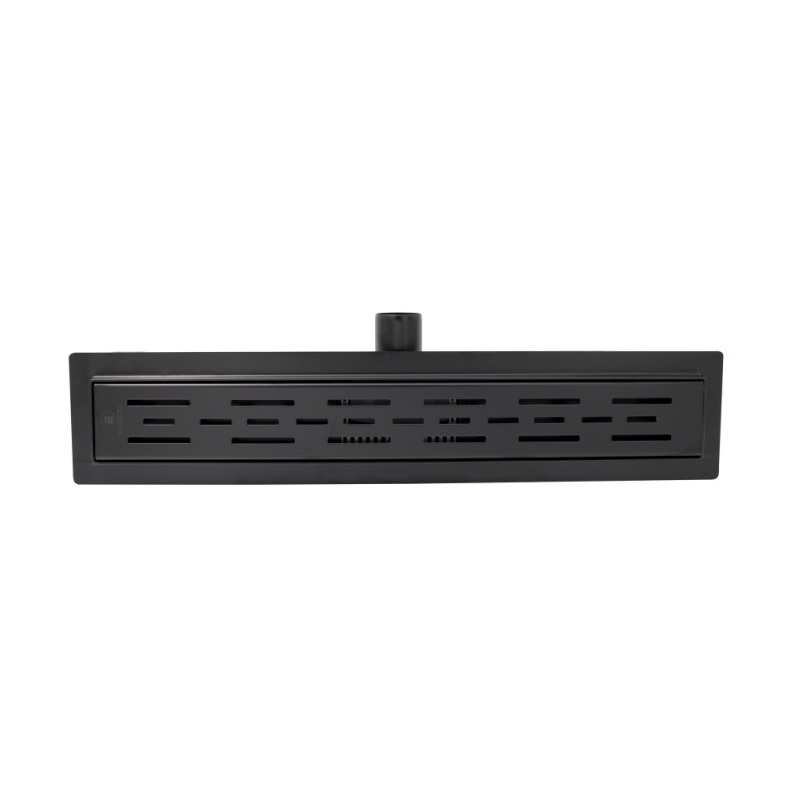 Lineárny sprchový žľab 500mm x 70mm CLASSIC NEGRU (čierny), nerezové teleso a rošt