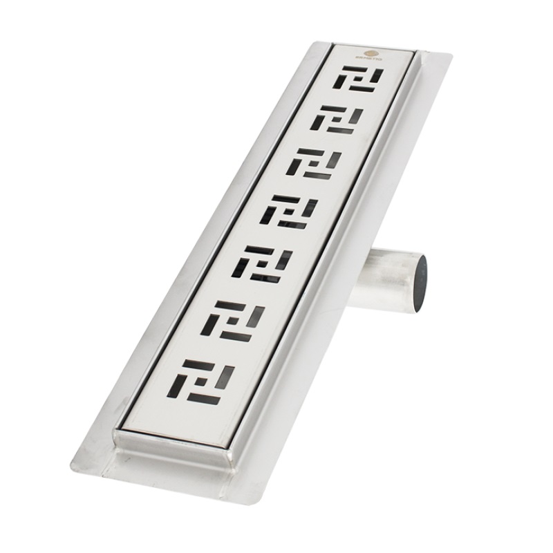 Lineárny sprchový žľab 500mm x 70mm MODERN, nerezové teleso a rošt