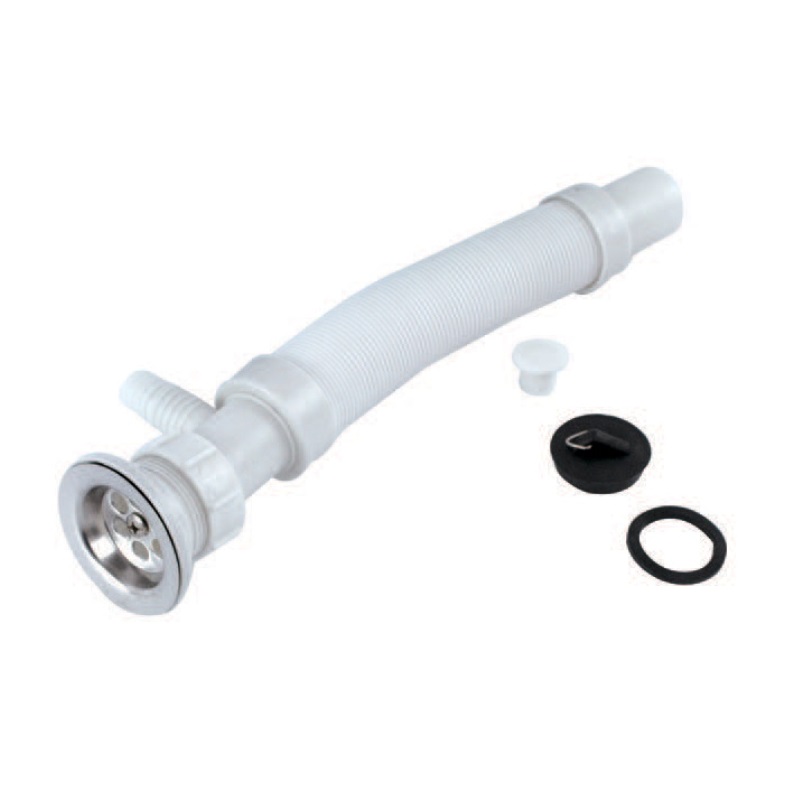 Umývadlový Flexi sifón 6/4" s práčkovou vývodou 40 mm