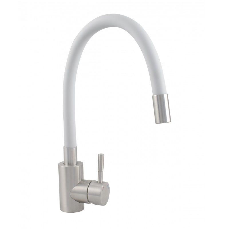 Drezová batéria flexibilná (INOX) BIELA