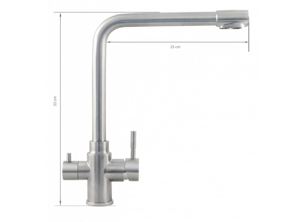 Drezová batéria s filtráciou INOX prevedenie