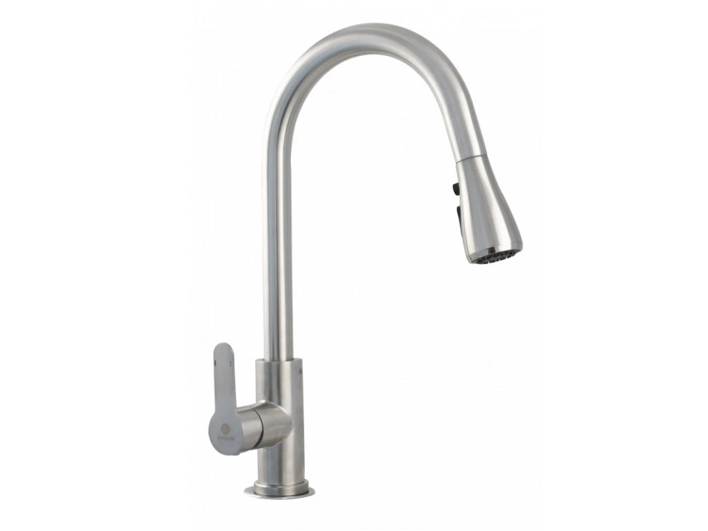 Drezová batéria oblúková INOX 2-funkciová so sprchou