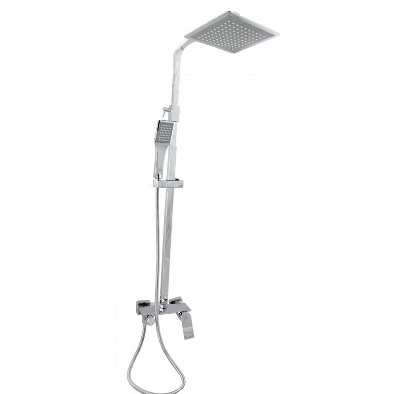 Sprchový set fix+hadica, 2 ks sprchové hlavice s batériou MODERN design