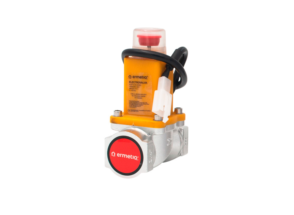 Detektor plynu 220V s elektroventilom 3/4" zemný plyn a LPG