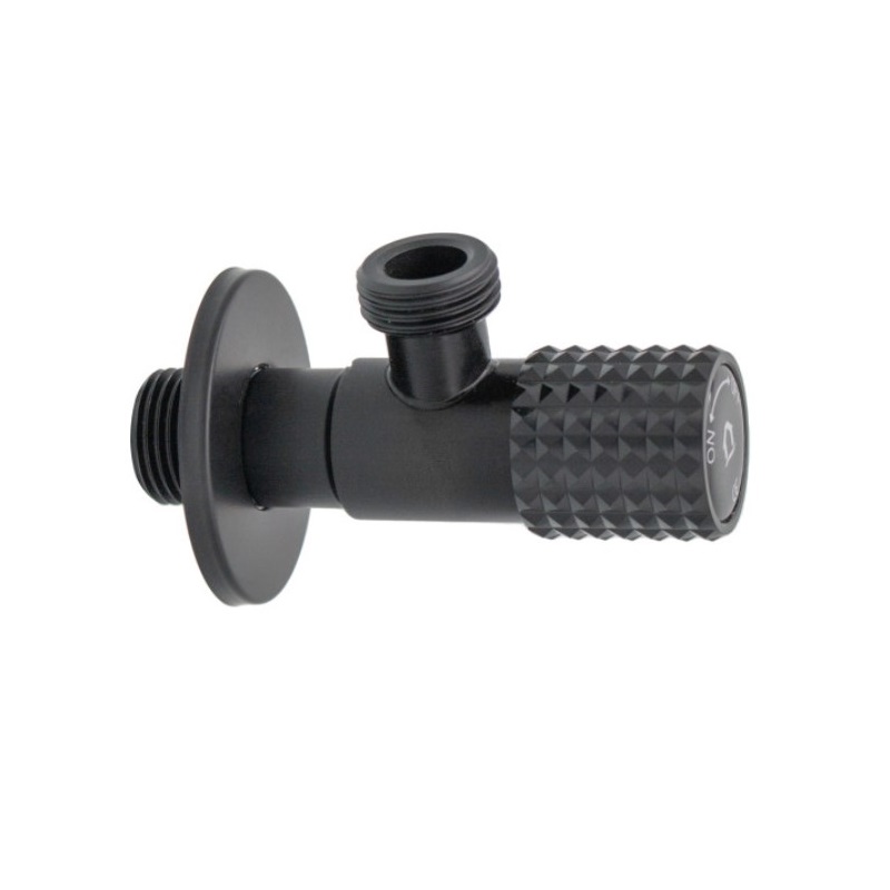 Rohový ventil INOX s keramickou vložkou 1/2x3/4" BLACK MATTE