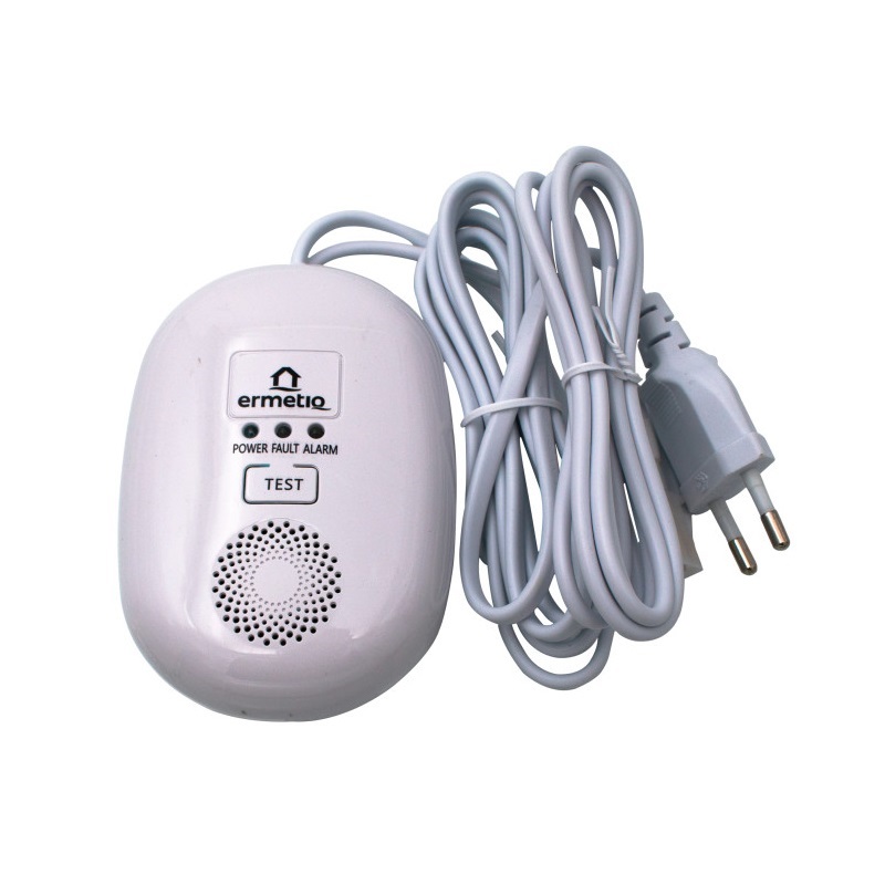 Detektor plynu 220V s elektroventilom 3/4" zemný plyn a LPG