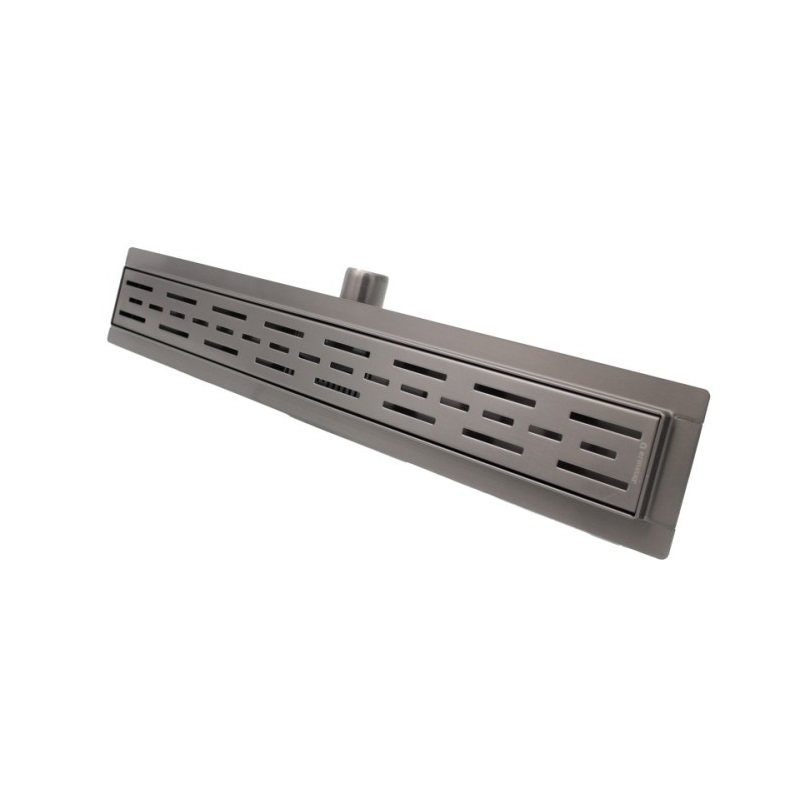 Lineárny sprchový žľab 500mm x 70mm CLASSIC GRI (sivý), nerezové teleso a rošt