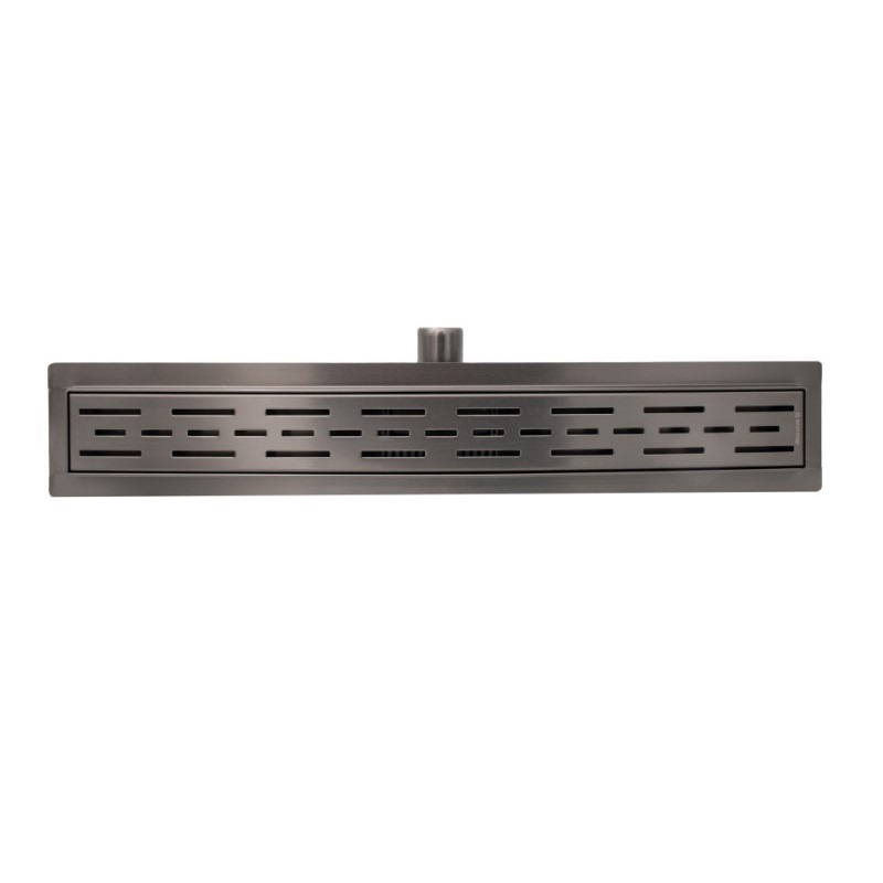 Lineárny sprchový žľab 700mm x 70mm CLASSIC GRI (sivý), nerezové teleso a rošt