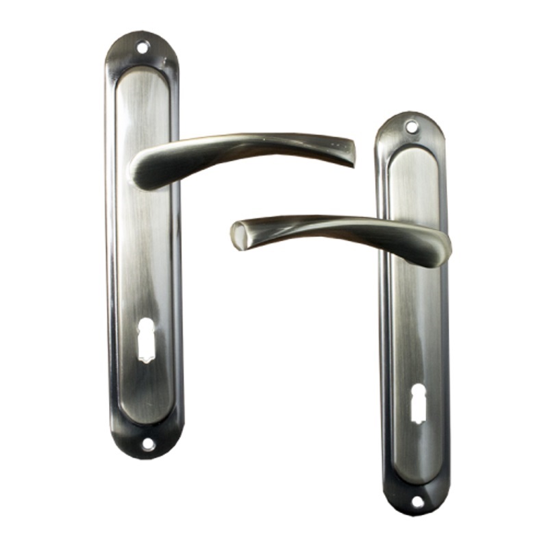 Kľučka na dvere ergonomická bronz 90, pár - cylindrická