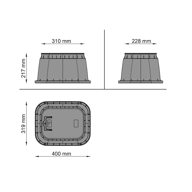 Ventilová šachta Rain EZ-OPEN PZRM 111 - Standard-Small